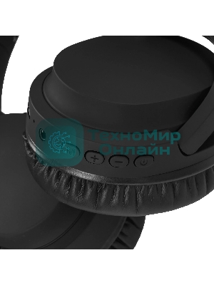 Беспроводные/проводные наушники Harper HB-707 черный, накладные, Bluetooth + проводной, складная конструкция, до 5 ч