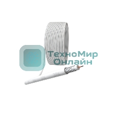 Кабель коаксиальный ЭРА RG-6U CCS/оплетка Al 48проц. PVC Simple 75Ом белый