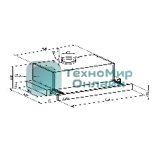 Вытяжка встраиваемая LEX Hide G 600 серый, 60 см, 550 куб. м/ч, 42 дБ