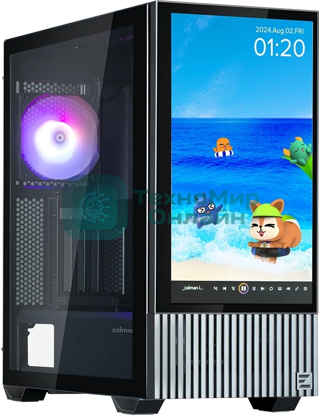 Компьютерный корпус Zalman Z10 DS без БП черный