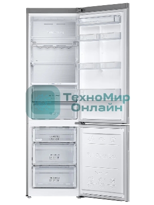 Холодильник Samsung RB37A5411SA графит двухкамерный 269/98л морозилка снизу, No Frost