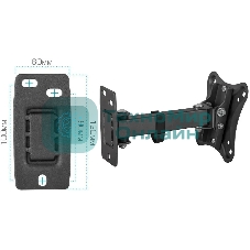 Кронштейн для телевизора Kromax CORBEL-2 черный, 10