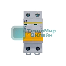 Выключатель автоматический модульный 2п C 63А 4.5кА ВА47-29 IEK MVA20-2-063-C