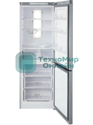 Холодильник Бирюса Б-M920NF металлик двухкамерный 210/100 л морозилка снизу, No Frost