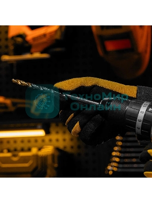 Сверло спиральное по металлу Denzel 7,5 х 156 мм, Р6М5, Golden Tip, удлиненное