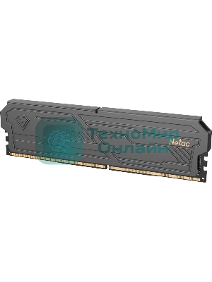 Оперативная память Netac Shadow III, DDR4, 8GB (1x8GB), 3200 MHz, CL16, с радиатором, черный