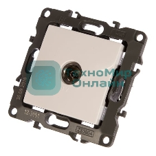 Розетка телевизионная TV ЭРА одиночная, IP20, 12-3101-01 белый