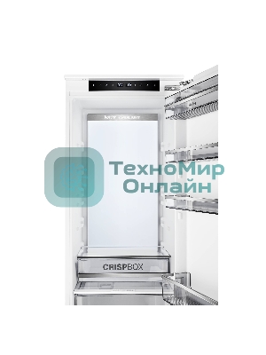 Встраиваемый холодильник Korting KSI 19547 CFNFZ белый, двухкамерный, 200/67л, морозилка снизу, No Frost