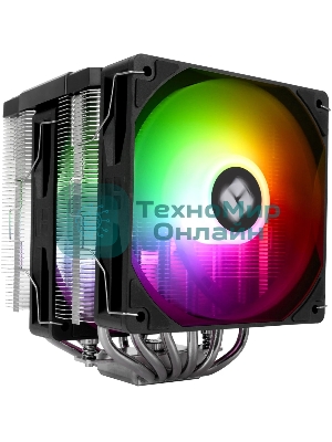 Кулер для процессора Thermalright Peerless Assassin 120 Digital Black ARGB (4-pin PWM, LED temp., 162mm, Ni/Cu, 6x6mm, ARGB, 2x120mm, 88.89CFM, 25.6dBA, 1850RPM, S: 1851, 1700, 1200, 115X, AM5, AM4, black)