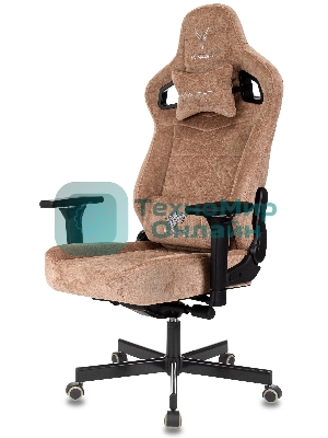 Кресло игровое Knight Hunter светло-коричневый Alfa 731 крестов. металл