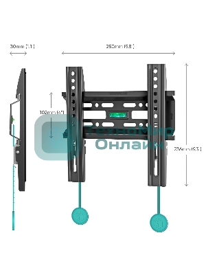 Кронштейн ONKRON FM1 для телевизора 17