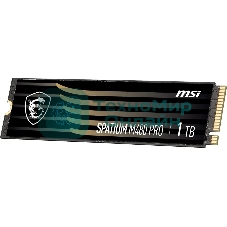 Накопитель SSD MSI SPATIUM M480 PRO, 1000Gb, M.2 2280, PCIe 4.0 x4, NVMe, R/W 7400/6000