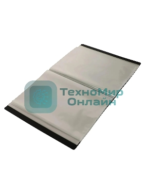 Папка с 100 прозрачными вкладками Бюрократ DeLuxe DLVBOX100BLCK A4, пластик, 0.7мм, черный в коробе