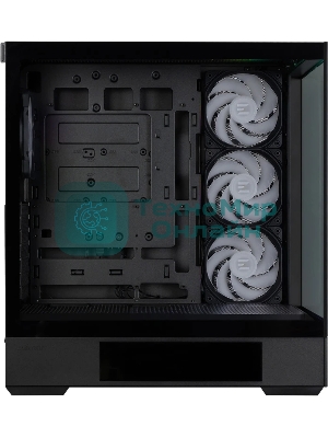 Компьютерный корпус ZALMAN P40 DS, ATX, черный, WINDOW, 9.1-inch LCD screen, 2xCombo(2.5” or 3.5”), 1x2.5”, 1xUSB TYPE-C, 2xUSB 3.0, SIDE 3x120мм ARGb, REAR 1x120мм ARGb