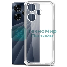 Чехол (клип-кейс) BoraSCO для Infinix Hot 30 Bumper Case прозрачный (72317)