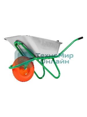 Тачка садово-строительная Palisad с PU колесом, грузоподъемность 180 кг, объем 120 л