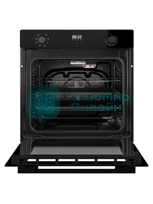 Духовой шкаф Kuppersberg, High-Tech, 72 л, поворотное/сенсорное управление, дисплей, таймер, 7 режимов, макс. температура 300 градусов, телескопические направляющие (на 1 уровень), доводчик двери, цвет черный, цвет фурнитуры черный