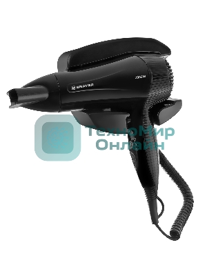 Фен настенный BRAYER BR3021BK, 2000, 2 скор, 2 реж нагрева, концентратор, холод, 1,8 м,