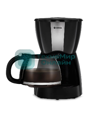 Кофеварка капельная Vitek Starlight VT-8385 (BK) черный, исп. кофе - молотый, 1.2 л, 980 Вт.