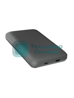 Портативный аккумулятор OLMIO QM-06, 5000mAh, 20W Type-C PD, MagSafe 15W, Soft-Touch, серый