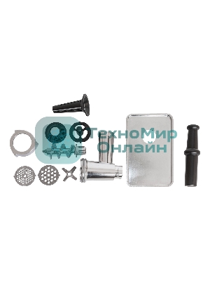 Мясорубка электрическая Pioneer MG225 черный, 3000 Вт, 3.0 кг/мин, реверс, защита от перегрузки, насадки - 4