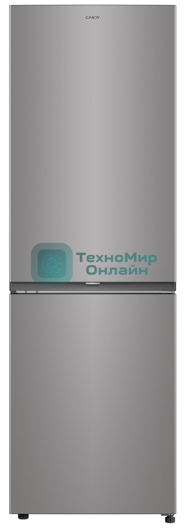 Холодильник Candy CFN6185S серебро двухкамерный 207/91 л морозилка снизу, No Frost