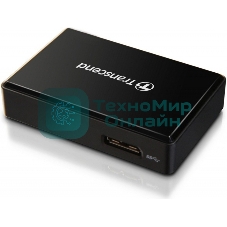 Кард-ридер Transcend RDF8/черный/SDXC,SDHC,microSDXC,microSDHC,CompactFlash,CompactFlash/USB 3.0/пластик
