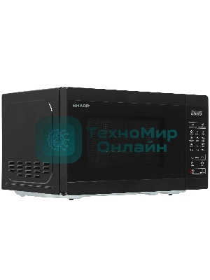 Микроволновая печь Sharp R-6800RK черный, 20 л, 800 Вт, переключатели - сенсор