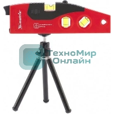 Уровень лазерный Matrix, 180 мм, 220 мм штатив, 4 глазка