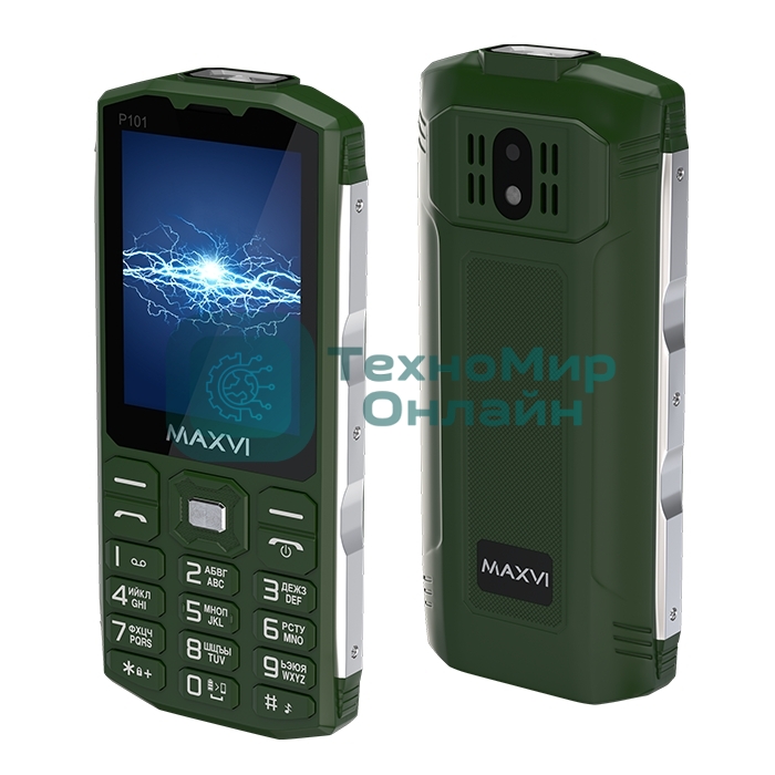 Мобильный телефон Maxvi P101 зеленый