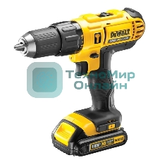 Дрель-шуруповерт DeWalt DCD778S2T-QW, 18 В, 1,5 Ач, 65 Нм, щеточный, ударный
