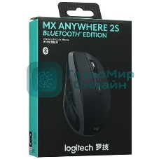Мышь беспроводная Logitech MX Anywhere 2S графитовый, 4000 dpi, радиоканал, Bluetooth, USB, кнопки - 6