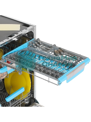Встраиваемая посудомоечная машина Korting KDI 45570, нержавеющая сталь, 44.8 см, 10 компл., 47 дБ, класс A++
