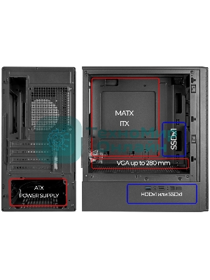 Компьютерный корпус Ginzzu CL400