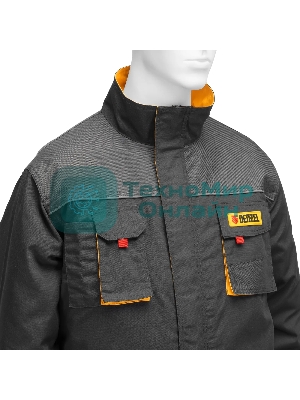 Куртка профессиональная рабочая Denzel 65% полиэстер 35% хлопок, XXXL