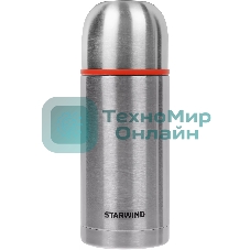 Термос Starwind 20-750 0.75 л. серебристый/красный, картонная коробка