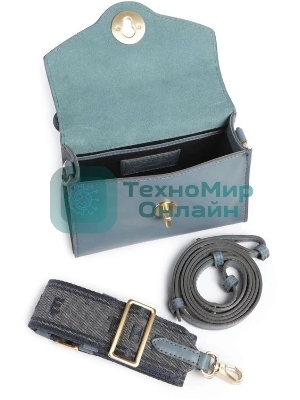 Сумка женская The Bridge Irene 04520501/KP голубая натур.кожа