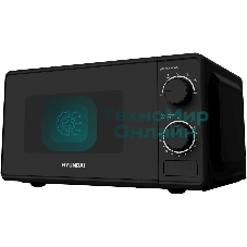 Микроволновая печь Hyundai HYM-M2096 черный, 20 л, 700 Вт, переключатели - поворотный механизм