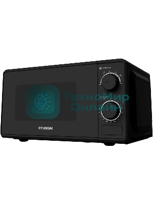 Микроволновая печь Hyundai HYM-M2096 черный, 20 л, 700 Вт, переключатели - поворотный механизм