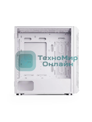 Компьютерный корпус ABR Quantum белый (1хUSB Type-C, 2хUSB 2.0, HD Audio, 4xRGb Fan, ATX, E-ATX)