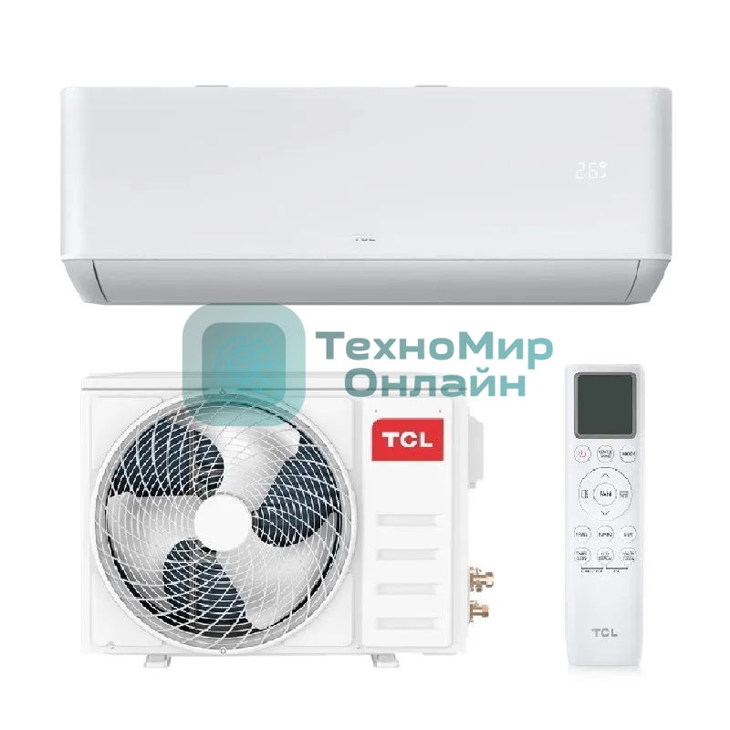 Кондиционер сплит-система TCL TAC-TP12ONF/R 12000 BTU, 36 м², 26 дБ, охлаждение, обогрев, осушение, белый