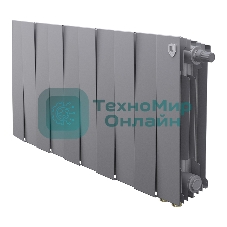 Радиатор биметаллический Royal Thermo PianoForte 300 серебристый VR80 - 10 секц.