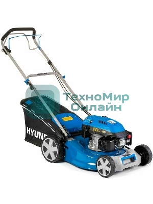 Бензиновая газонокосилка Hyundai L4620S ICV145,4-х такт, 3.8 л.с./145 см3, Ширина среза 45,7 см, Высота среза 25-75 мм, 25,2 кг