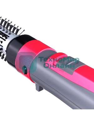 Фен-щетка Starwind SHP8501 1000Вт серый/розовый