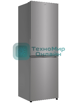 Холодильник Candy CFN6185S серебро двухкамерный 207/91 л морозилка снизу, No Frost