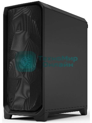 Корпус Fractal Design Meshify 3 Black Solid, Midi-Tower, чёрный, 3 x 140 мм