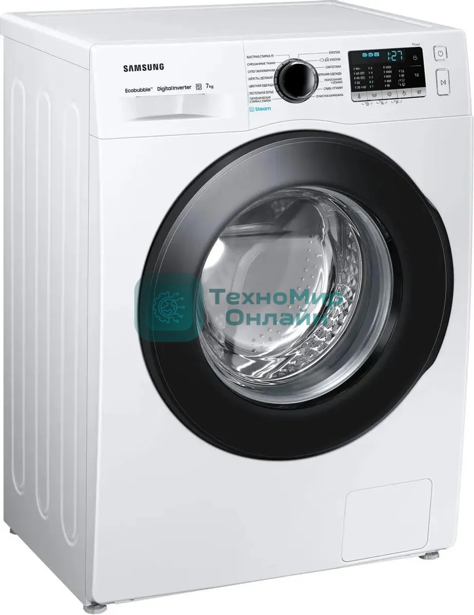 Стиральная машина Samsung WW70AGAS22AELD белый, загрузка фронтальная 7 кг, 1200 об/мин, класс: A+++