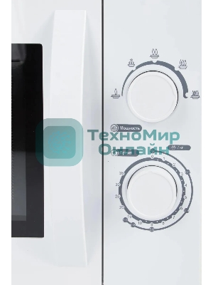 Микроволновая печь Hyundai HYM-M2059 белый, 20 л, 700 Вт, переключатели - поворотный механизм