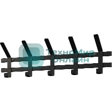 Вешалка настенная ЗМИ ТОРОНТО 5 черный ВНТ5 Ч