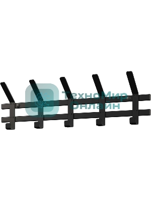 Вешалка настенная ЗМИ ТОРОНТО 5 черный ВНТ5 Ч